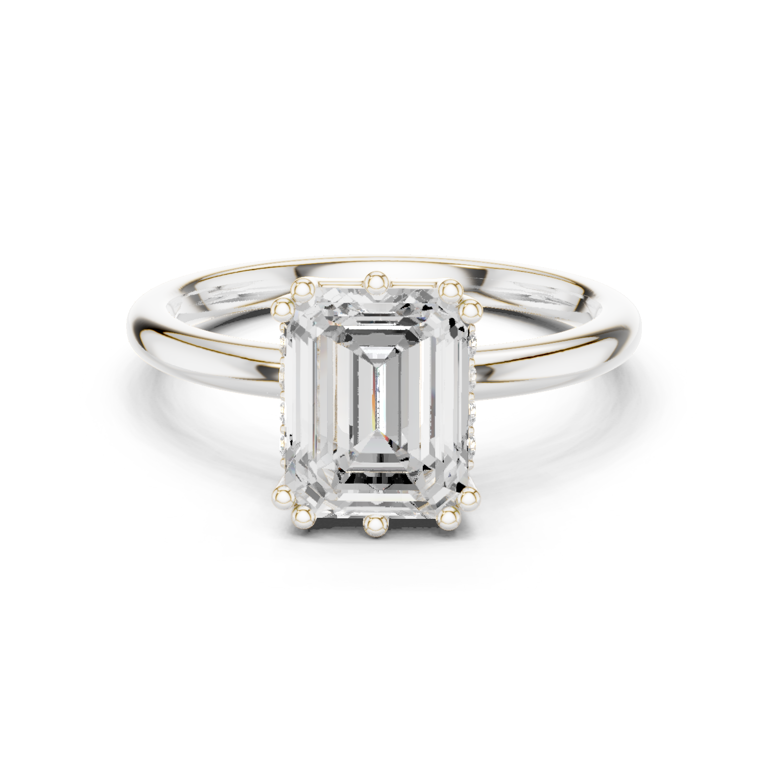 Gold Ring DDLR-925, White Gold