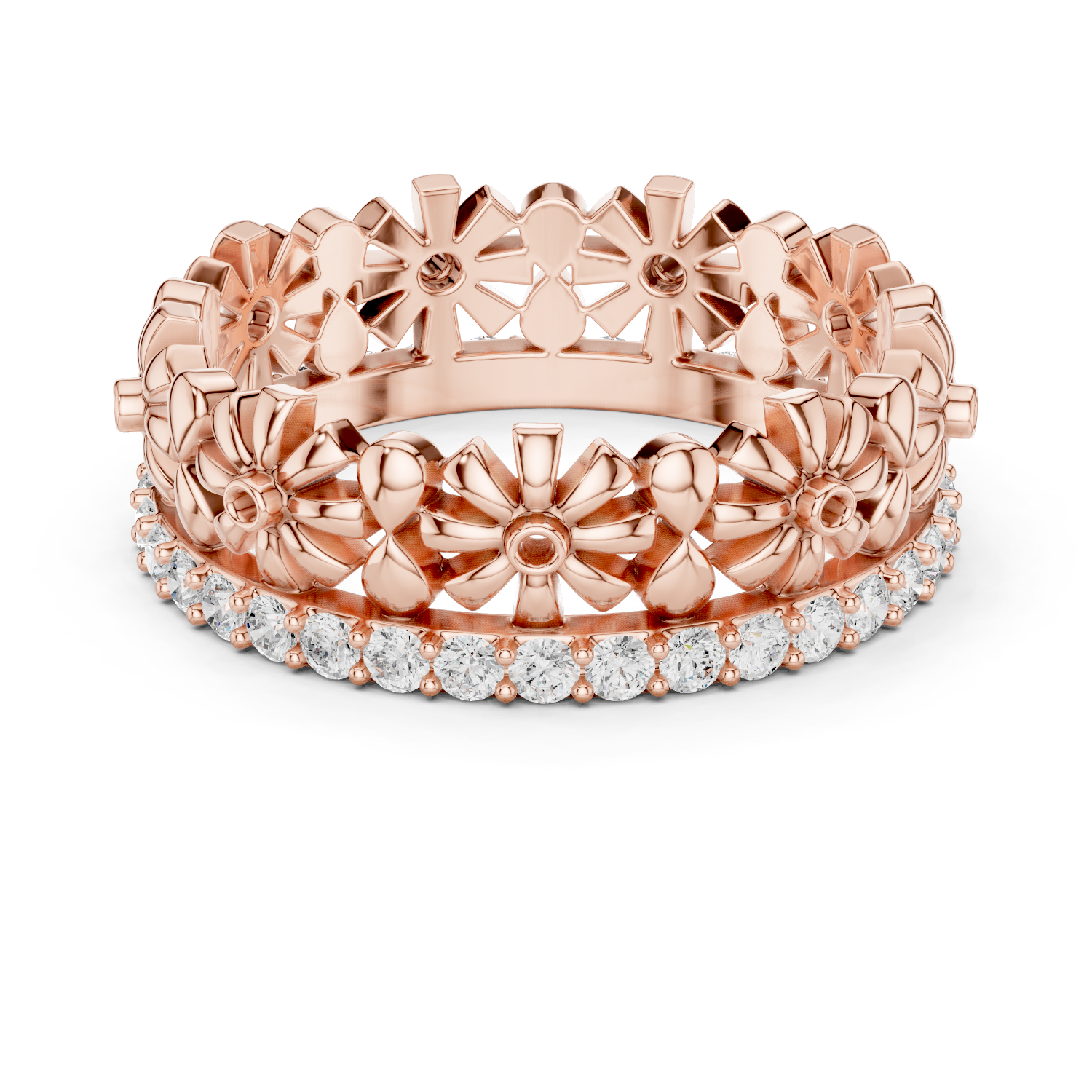 Gold Ring R42, Rose Gold