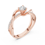 Gold Ring SBWR(39), Rose Gold, view 2