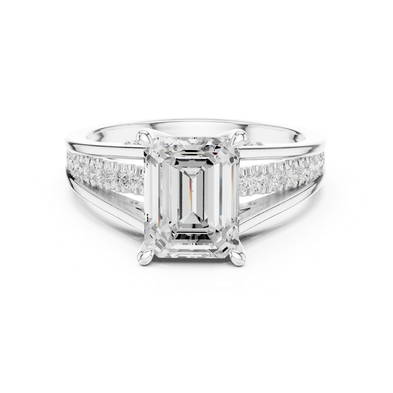 Gold Ring DDLR-253, White Gold, view 4