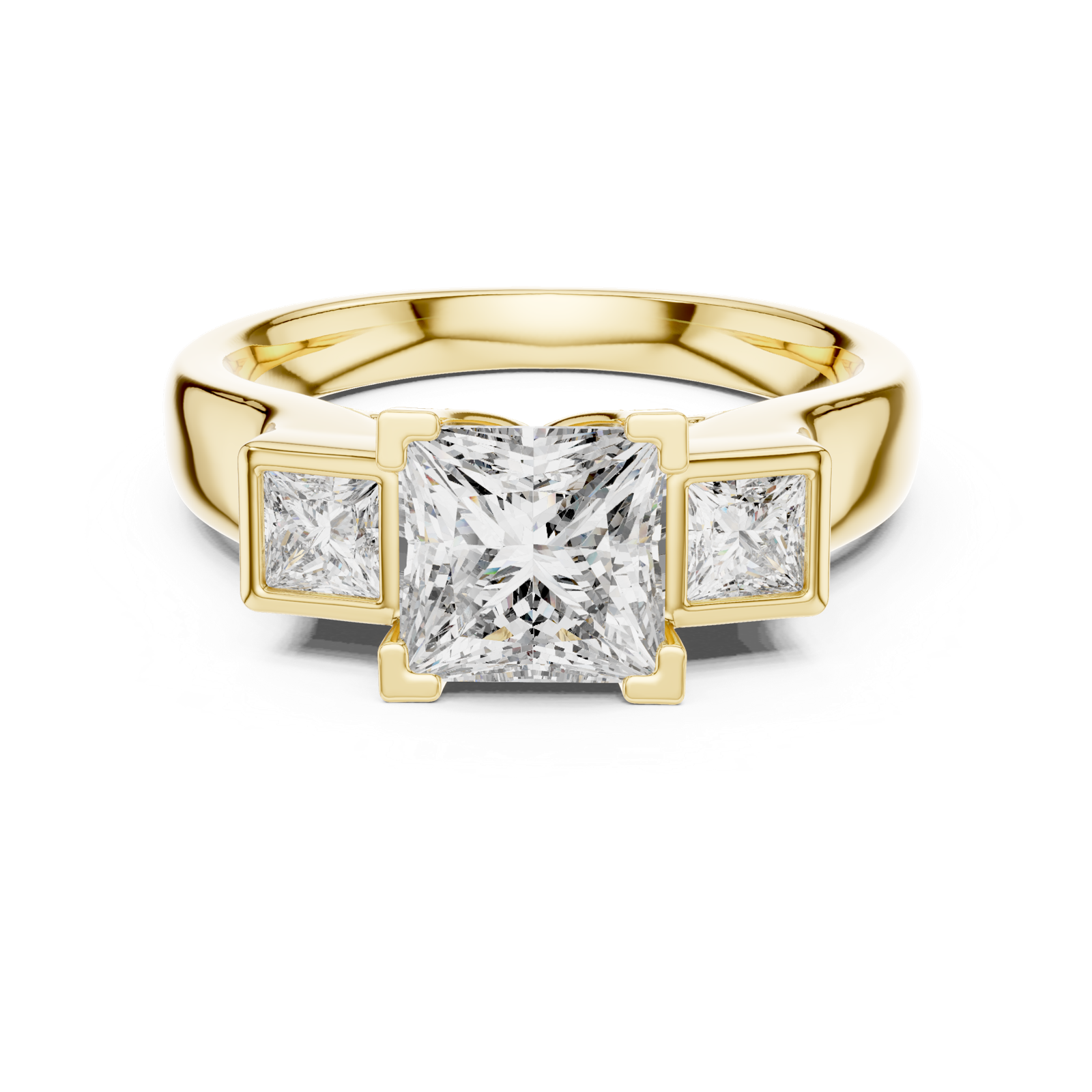 Gold Ring DDLR-178, Yellow Gold, view 4