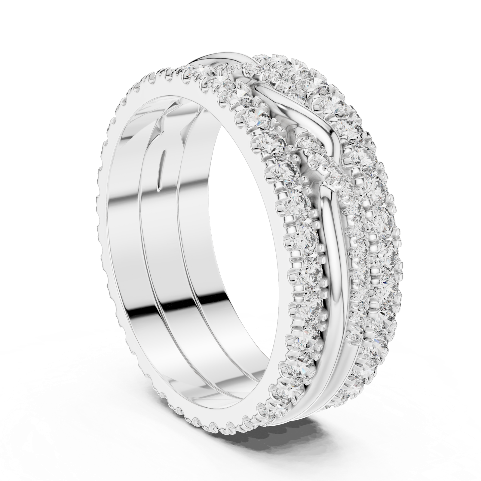 Gold Ring DDLR-234, White Gold