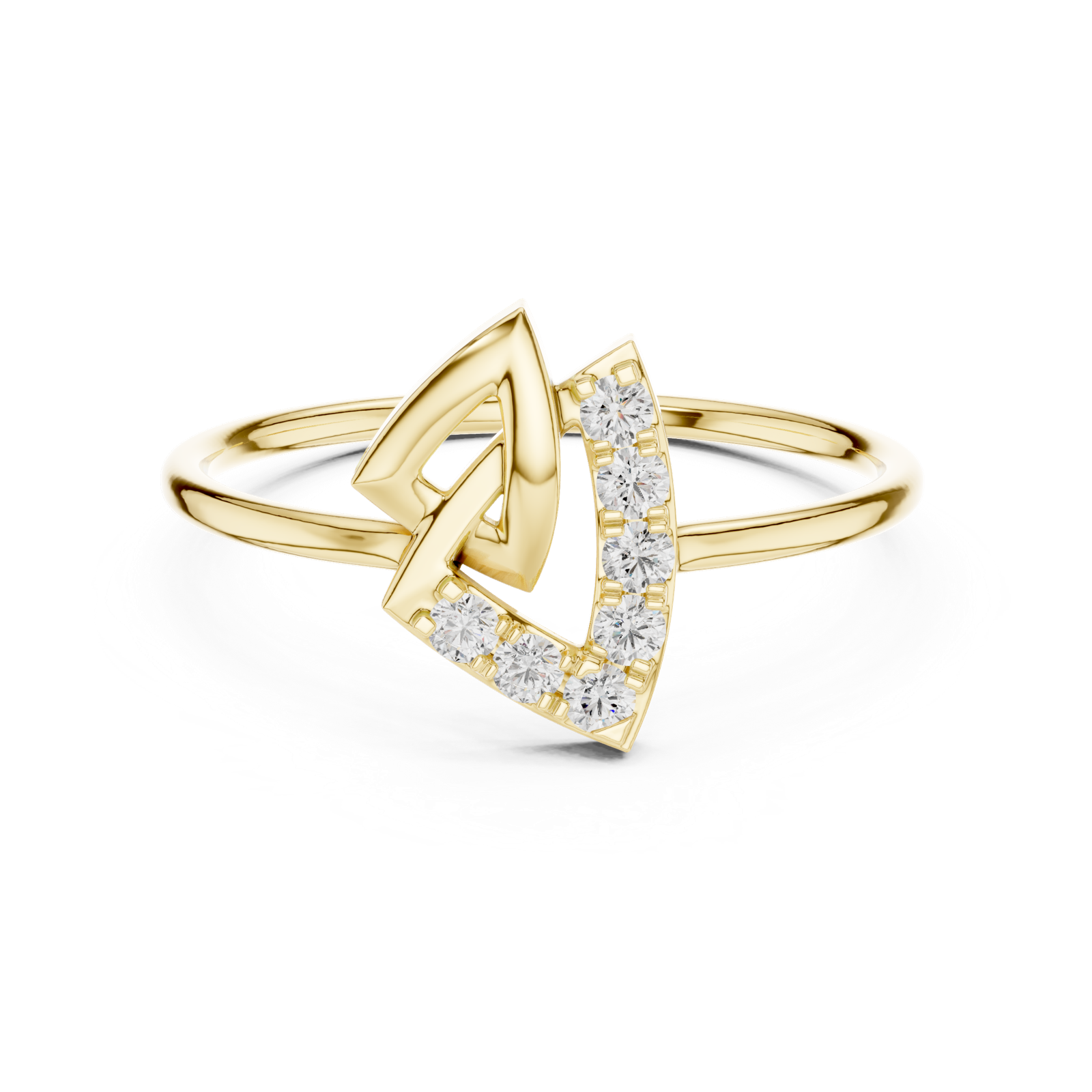 Gold Ring HLR-229, Yellow Gold