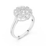 Gold Ring DDLR-786, White Gold, view 2