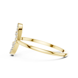 Gold Ring DR-6316, Yellow Gold, view 3