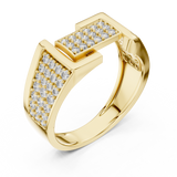 Gold Ring LR-01 (14), Yellow Gold, view 2