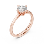 Gold Ring DDLR-546, Rose Gold, view 2