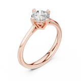 Gold Ring DDLR-546, Rose Gold, view 2