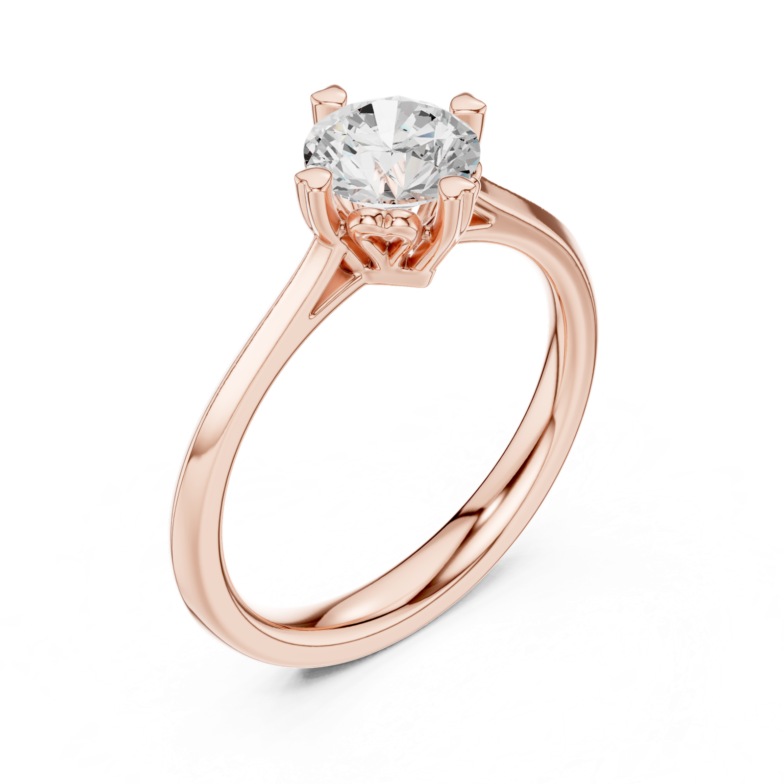 Gold Ring DDLR-546, Rose Gold, view 2