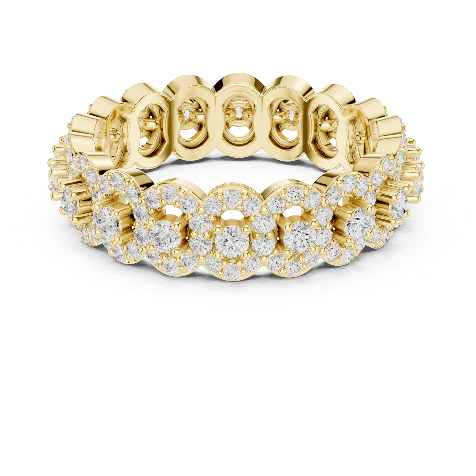 Gold Ring DDLR-366, Yellow Gold, view 4