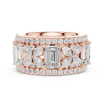 Gold Ring DDLR-305, Rose Gold, view 3