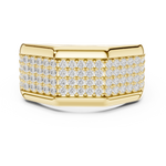 Gold Men's Ring GGR-0004, Yellow Gold, view 4