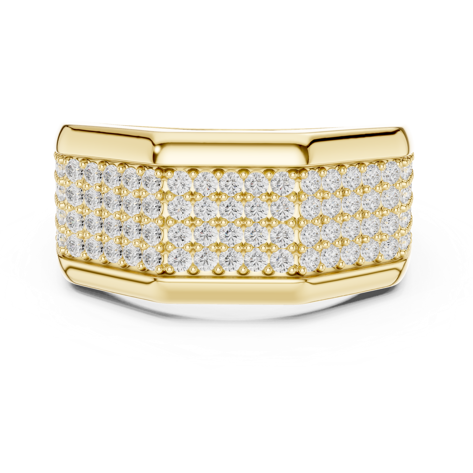 Gold Men's Ring GGR-0004, Yellow Gold, view 4