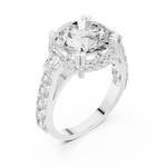 Gold Ring DDLR-354, White Gold, view 2