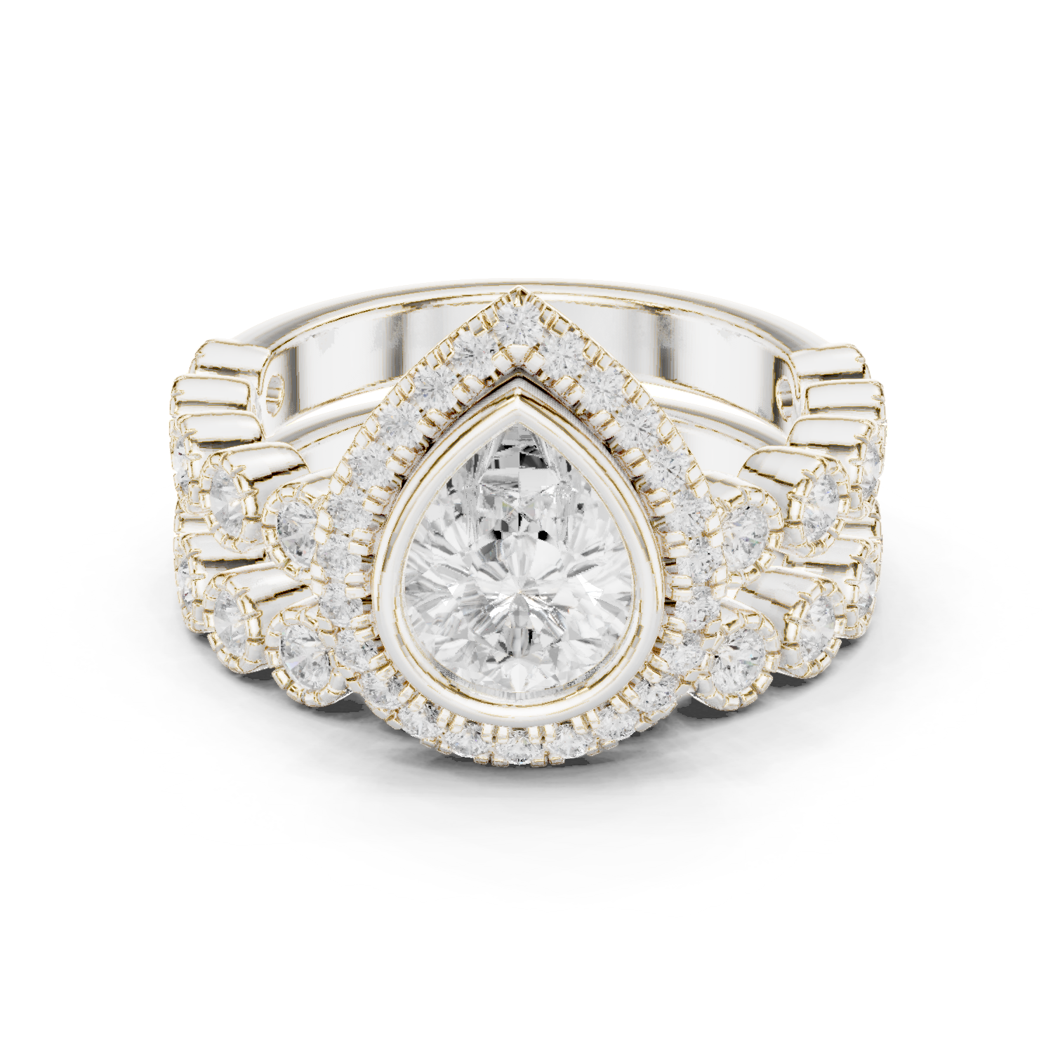 Gold Ring DDLR-296, White Gold