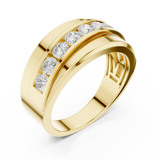 Gold Ring DDLR-391, Yellow Gold, view 2