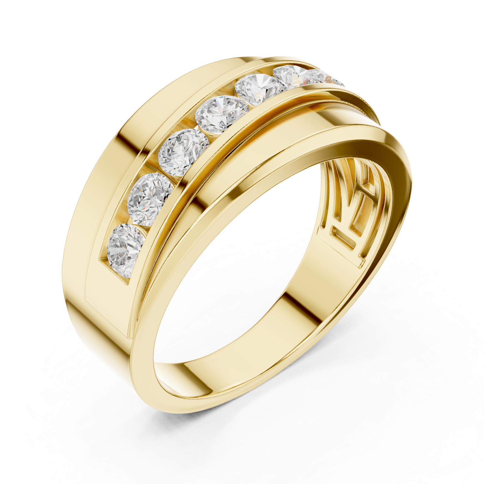 Gold Ring DDLR-391, Yellow Gold, view 2