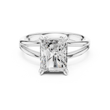 Gold Jewelry L36-7, Radiant center stone, White Gold, view 4