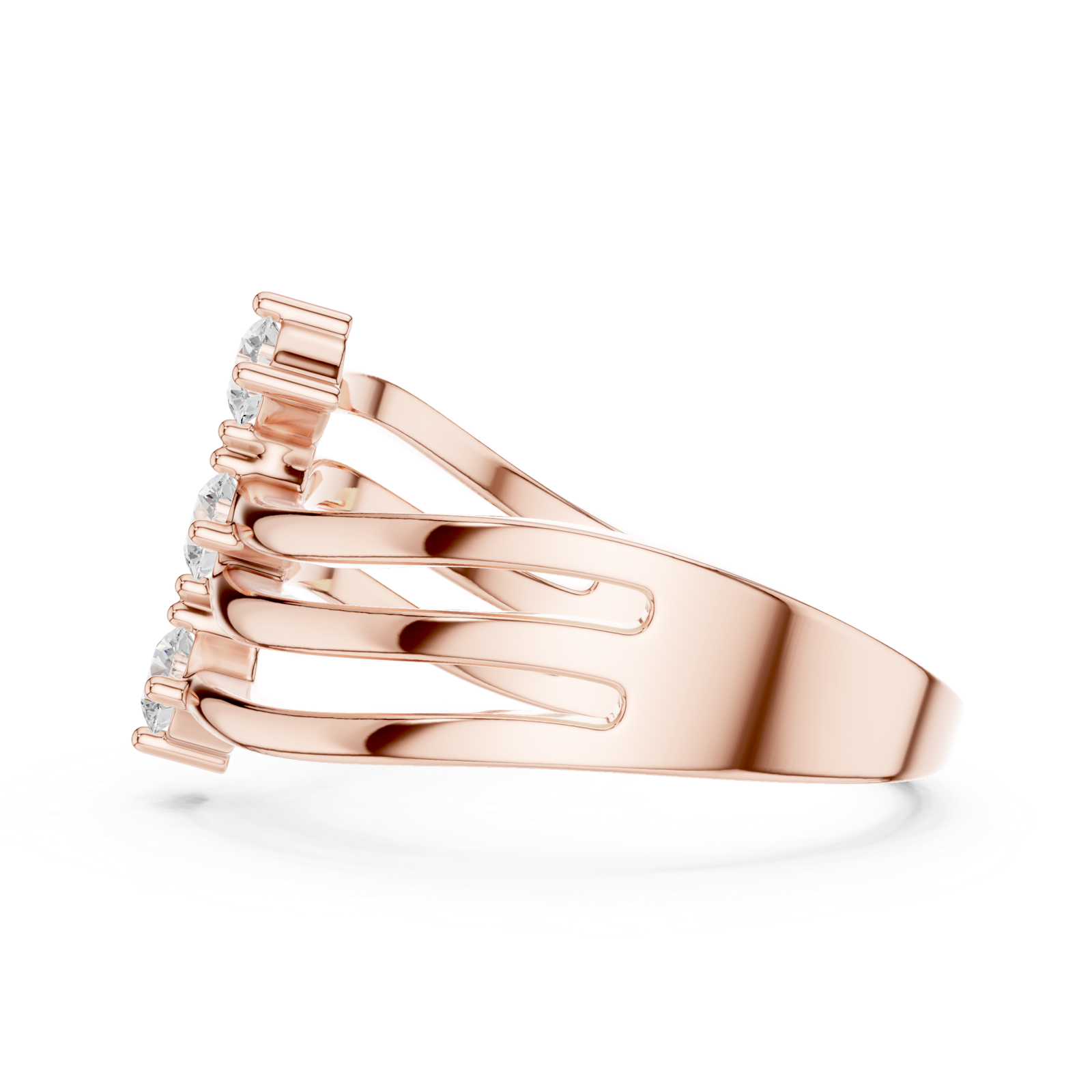 Gold Ring SBWR(37), Rose Gold, view 3