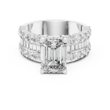 Gold Ring DDLR-199, White Gold, view 4
