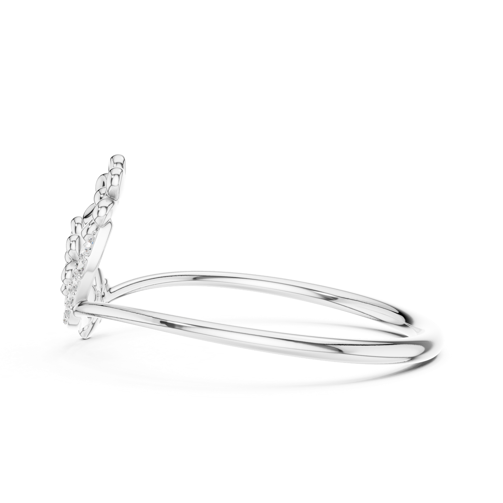Gold Ring 1 (110), White Gold, view 3
