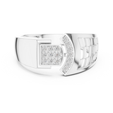 Gold Ring LR-01 (4), White Gold