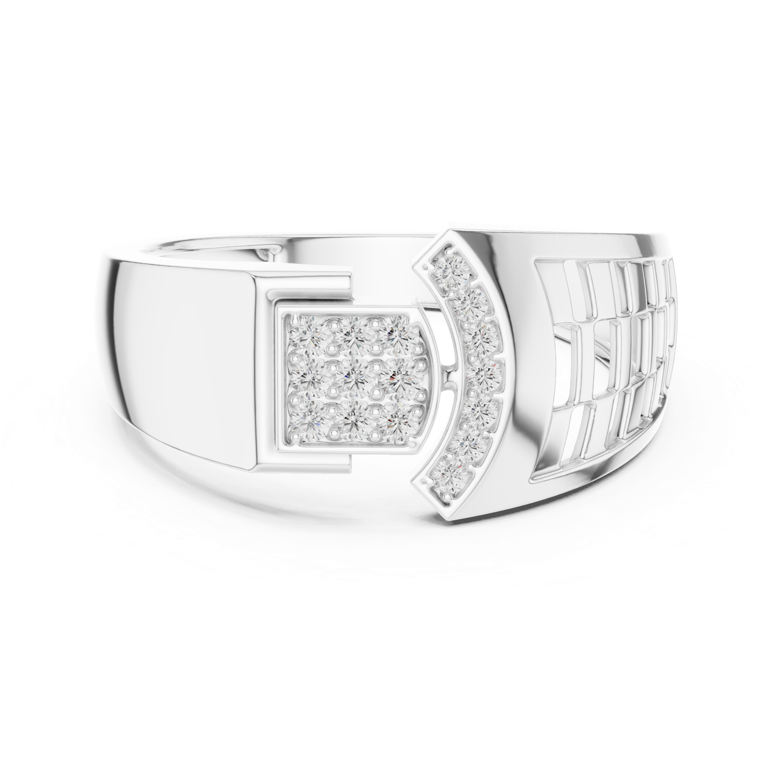 Gold Ring LR-01 (4), White Gold