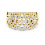 Gold Ring DDLR-455, Yellow Gold, view 4