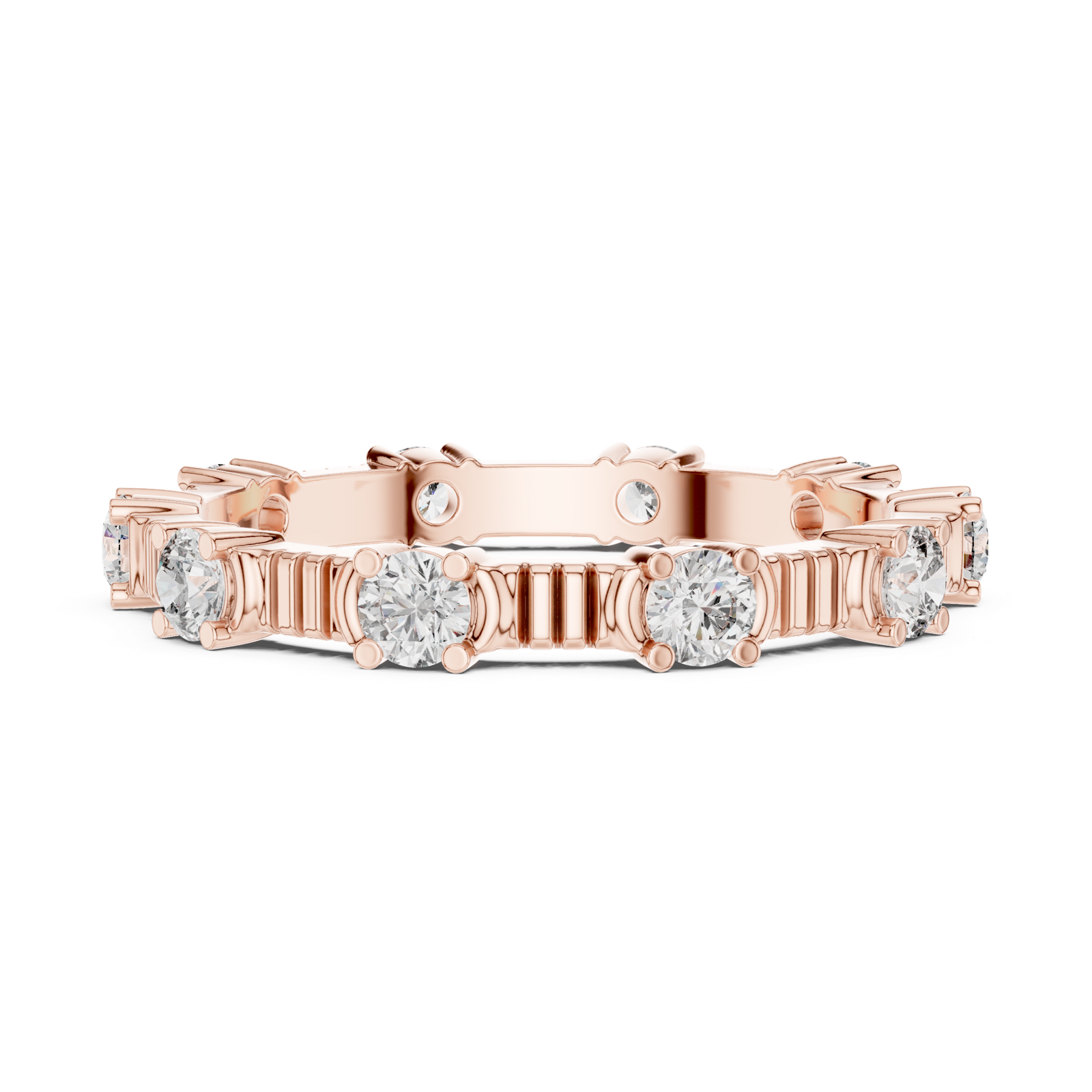 Gold Ring DDLR-236, Rose Gold, view 3