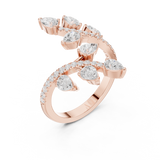 Gold Ring DDLR-852, Rose Gold, view 2