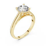 Gold Ring DDLR-159, Yellow Gold, view 2