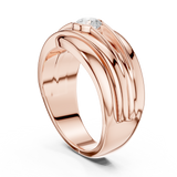 Gold Men's Ring GGR-0020, Rose Gold, view 1