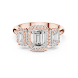 Gold Ring DDLR-1067, Rose Gold, view 4