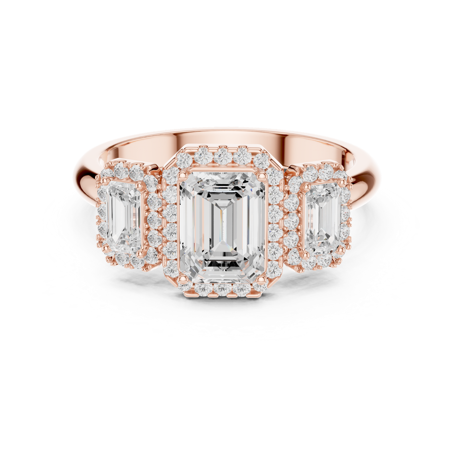 Gold Ring DDLR-1067, Rose Gold, view 4