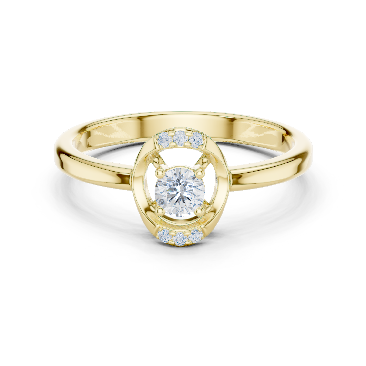 Gold Ring DDLR-844, Yellow Gold