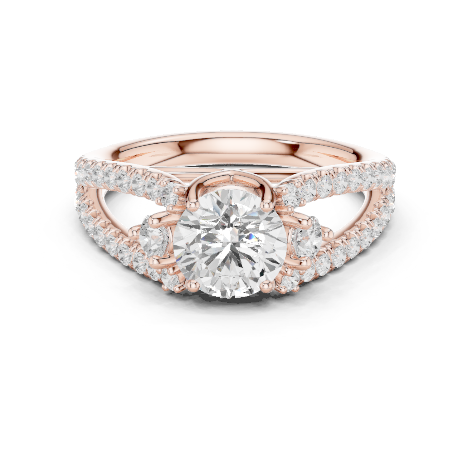 Gold Ring DDLR-682, Rose Gold