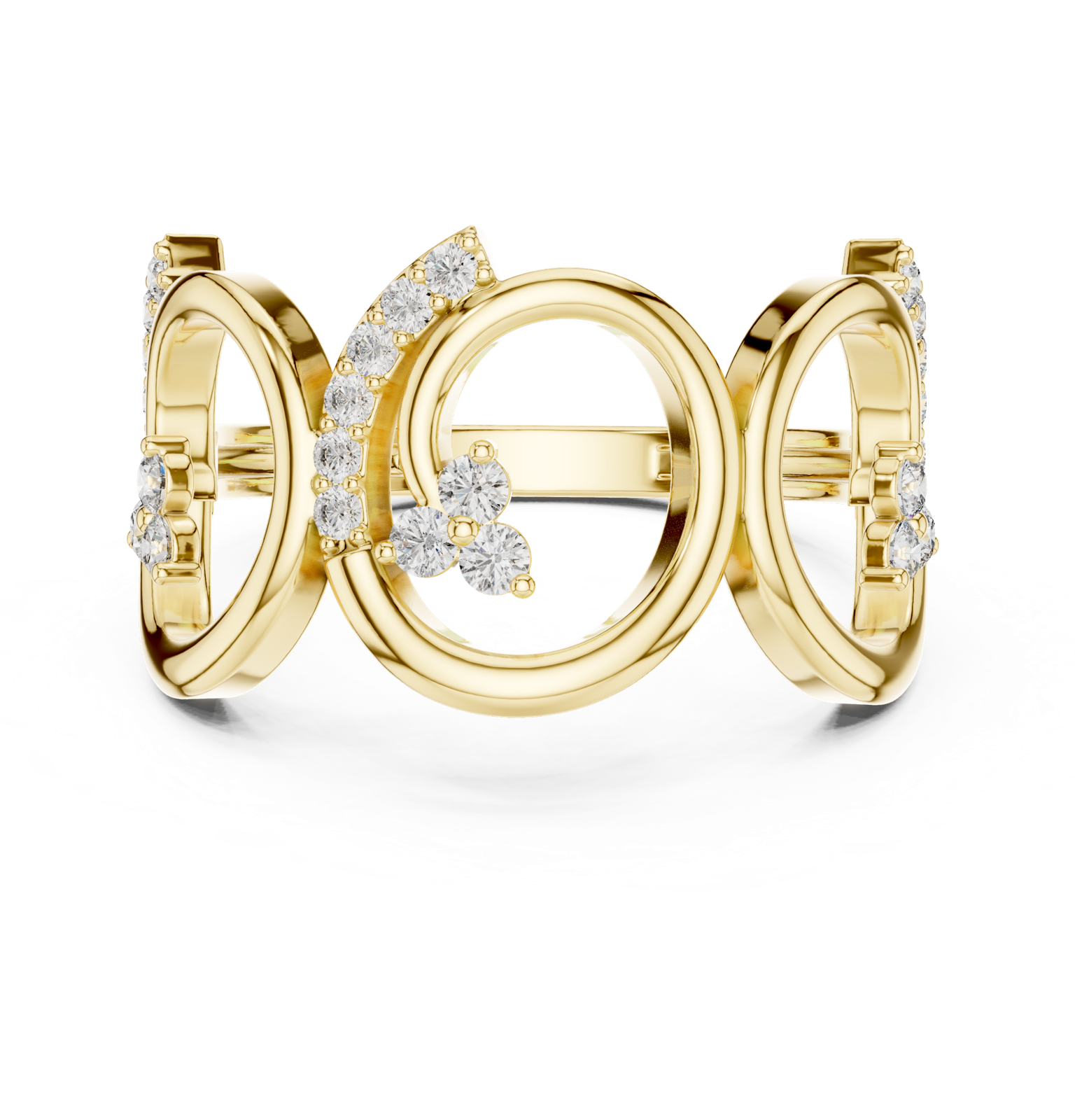Gold Ring GHFTG, Yellow Gold, view 4
