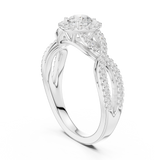 Gold Ring LR-0222, White Gold, view 1