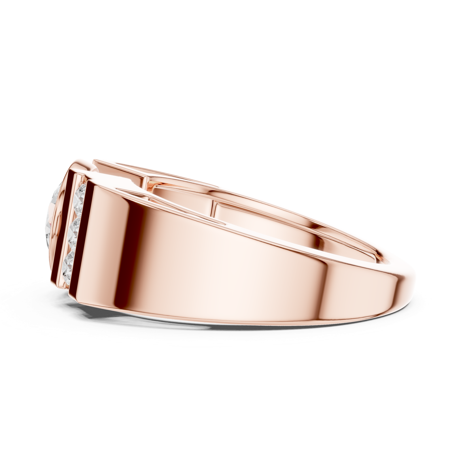 Gold Ring SBMR(43), Rose Gold, view 3