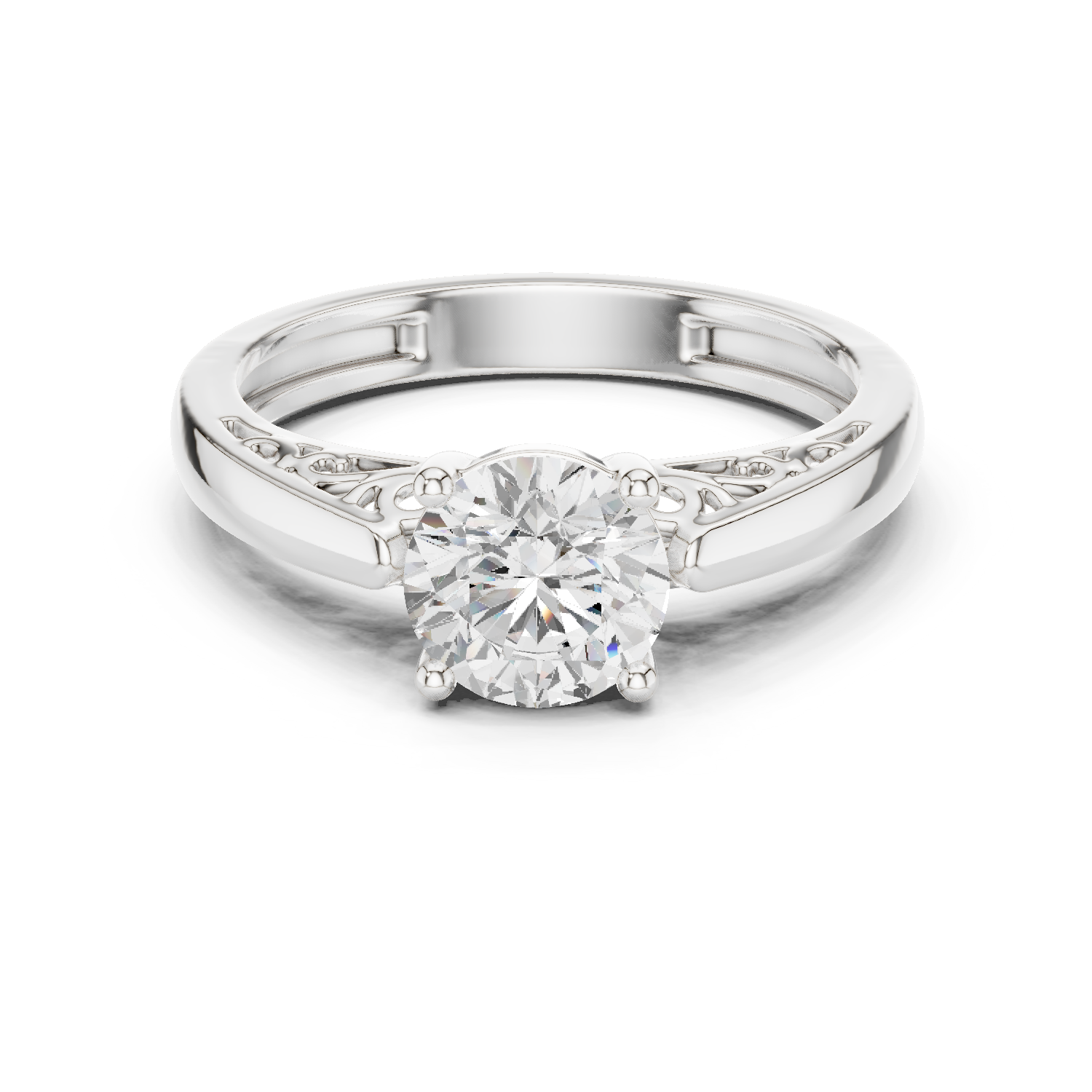 Gold Ring DDLR-815, White Gold