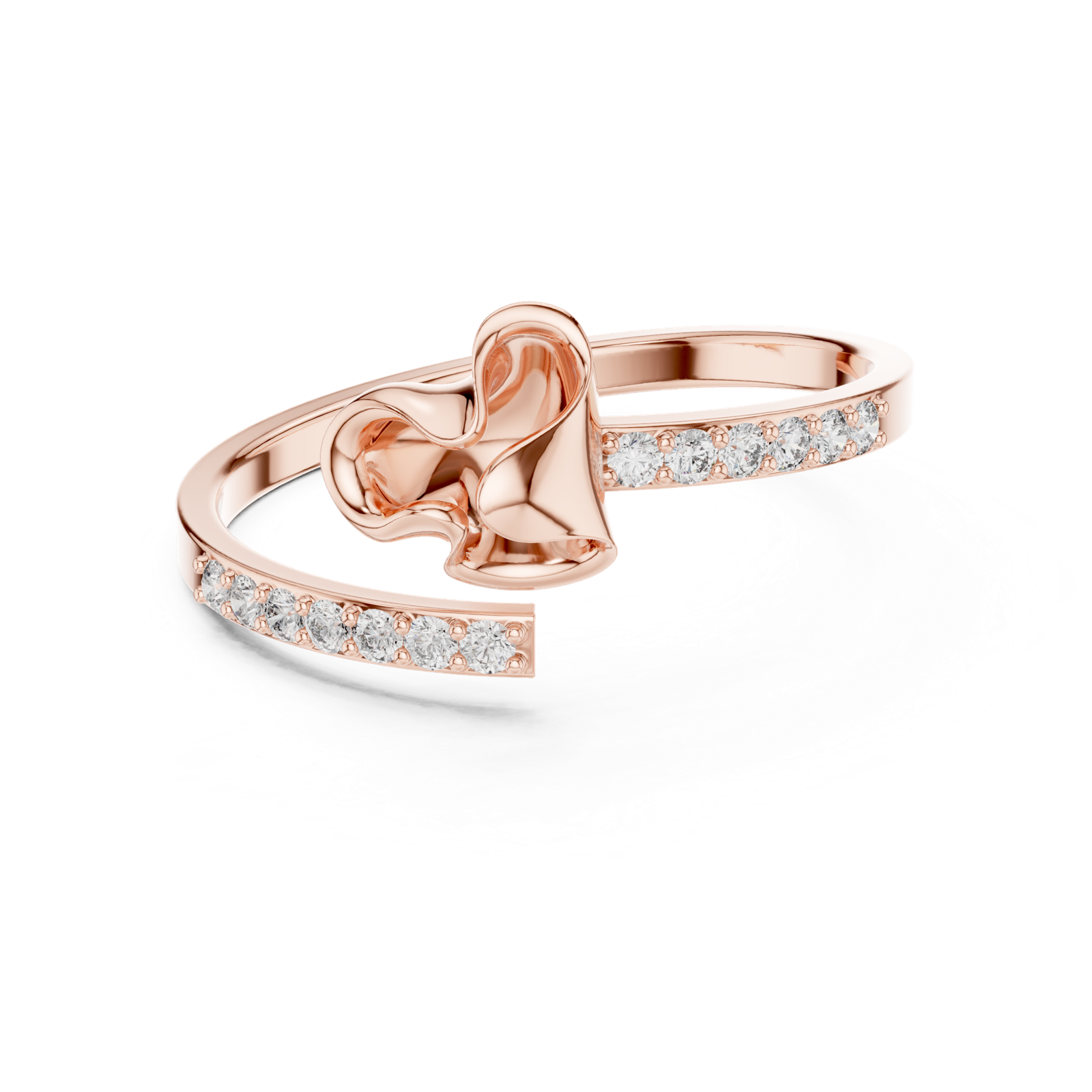 Gold Ring 1 (251), Rose Gold, view 4