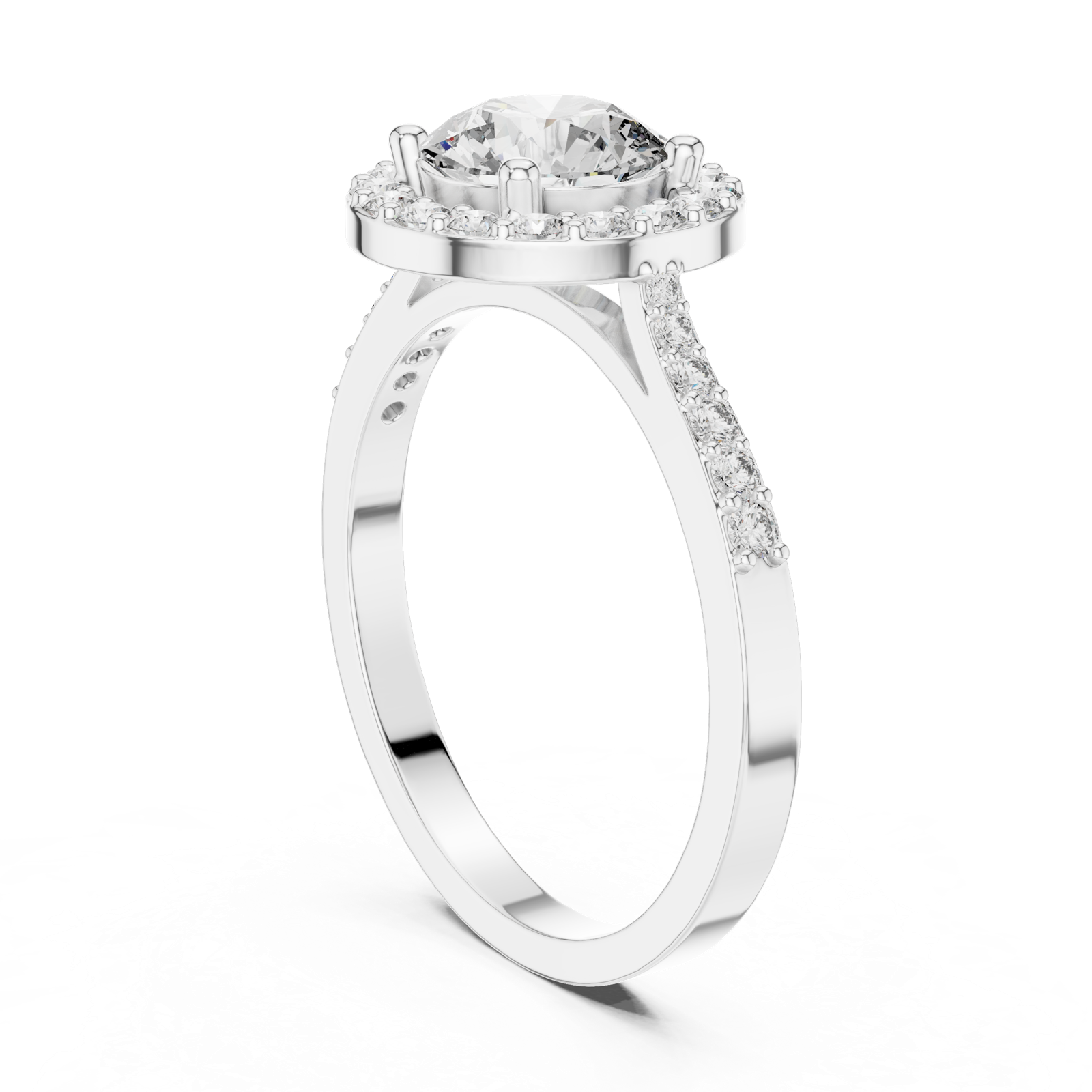 Gold Ring ALR-113, White Gold