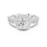 Gold Ring DDLR-776, White Gold, view 4