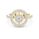 Gold Ring DDLR-823, Yellow Gold, view 4