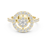Gold Ring DDLR-823, Yellow Gold, view 4