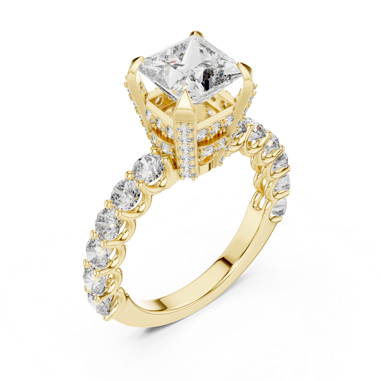 Gold Ring LR-0057, Yellow Gold, view 2