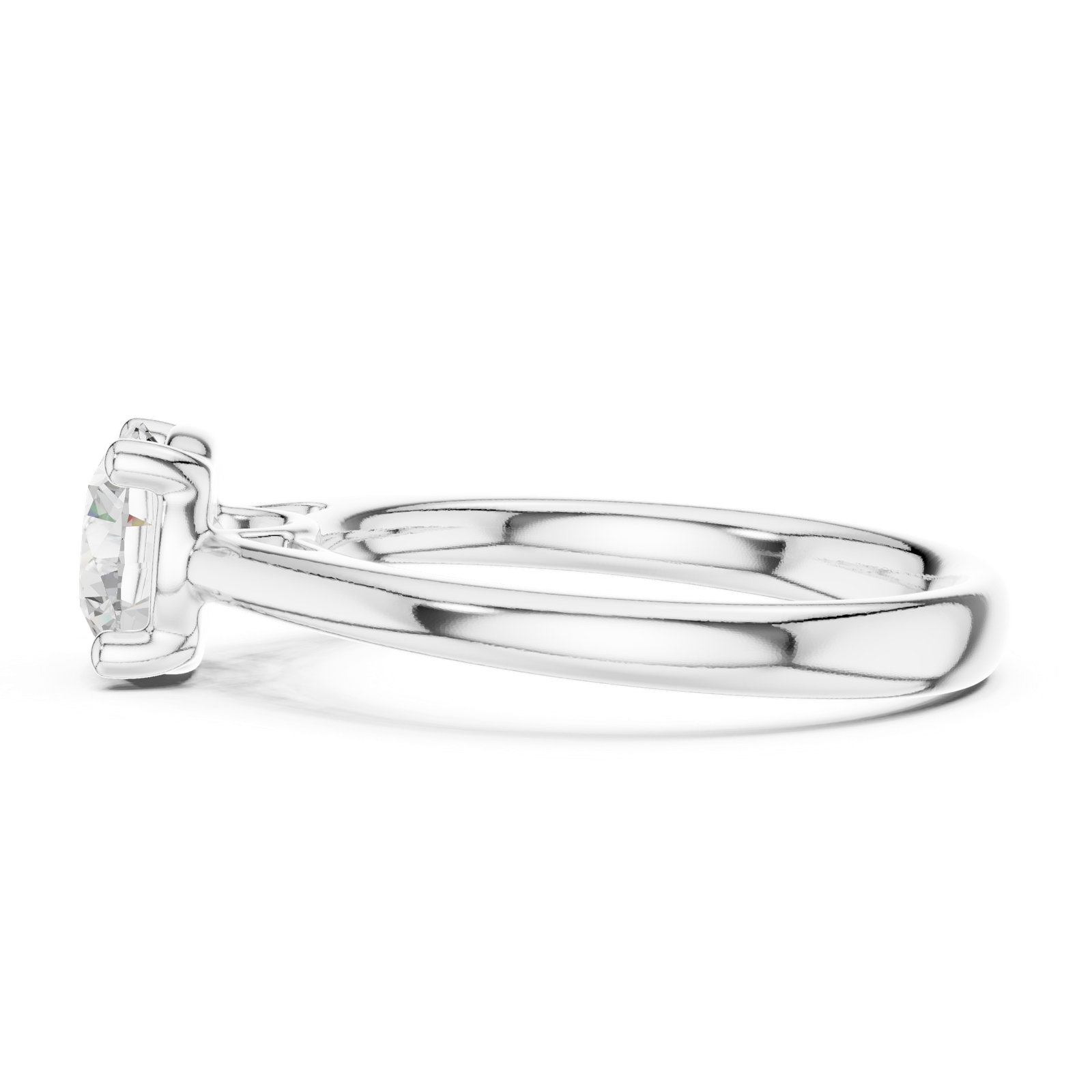 Gold Ring DDLR-630, White Gold, view 3