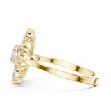 Gold Ring ALR-65, Yellow Gold, view 3