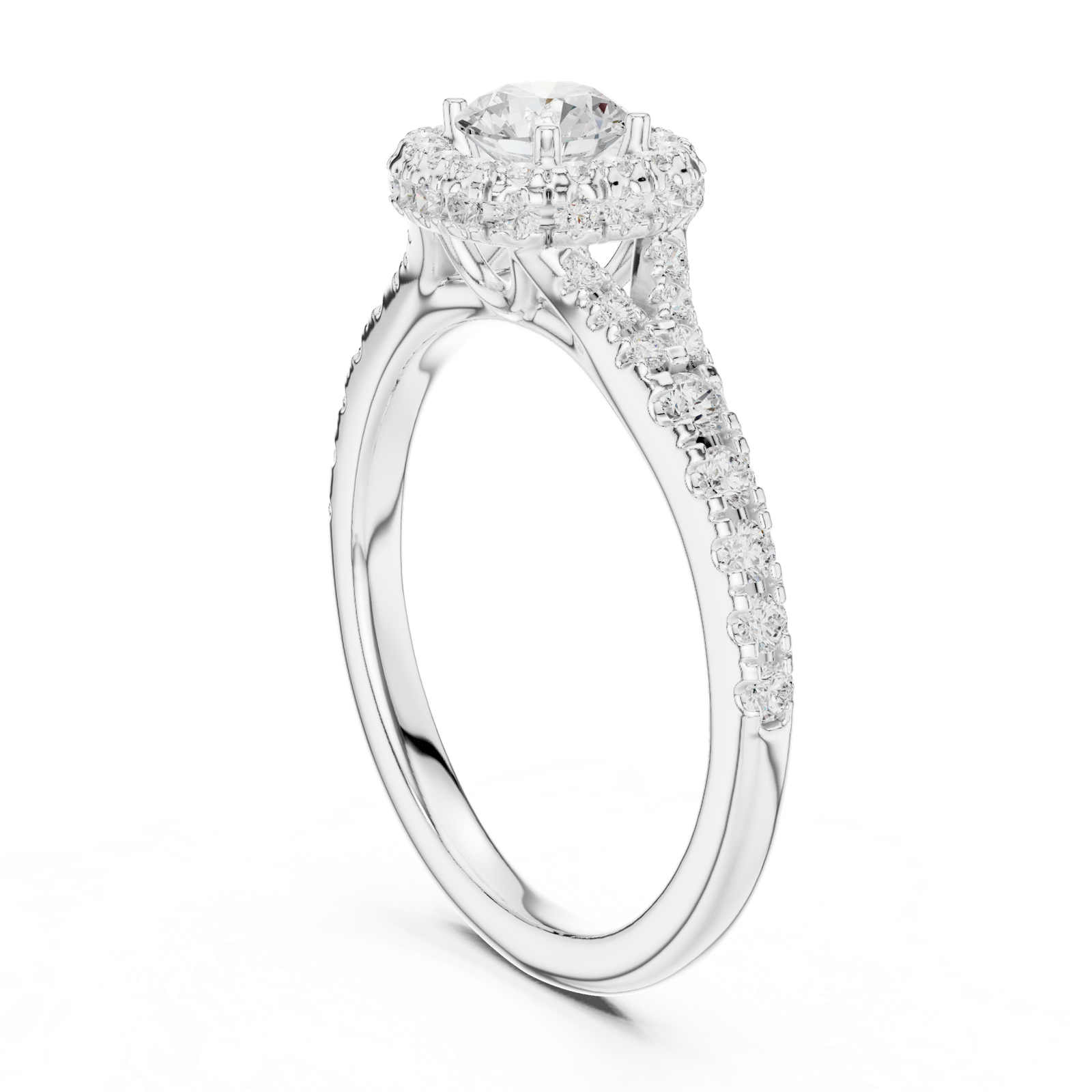 Gold Ring LR-0239, White Gold