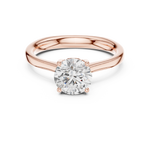 Gold Ring DDLR-650, Rose Gold, view 4